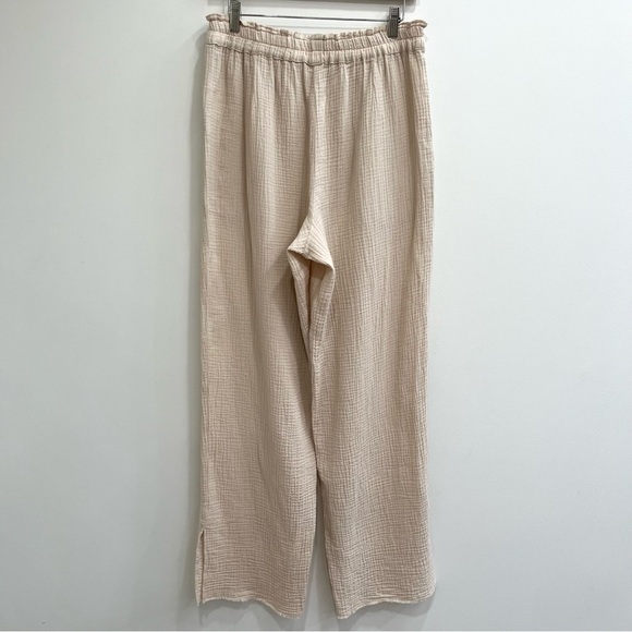 Rails Leon Pull On Pant in Flax Gauzy Breezy Lightweight Cotton Pockets Large - Picture 7 of 16